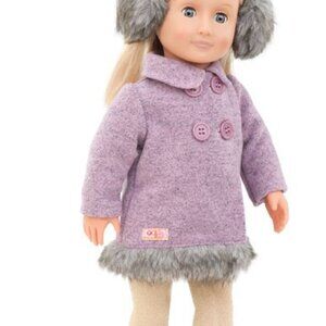 💕 3/$25 💕OG Battat Purple Coat - Fits 18" Dolls